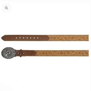 Catchfly Girls' Light Tooled Belt
